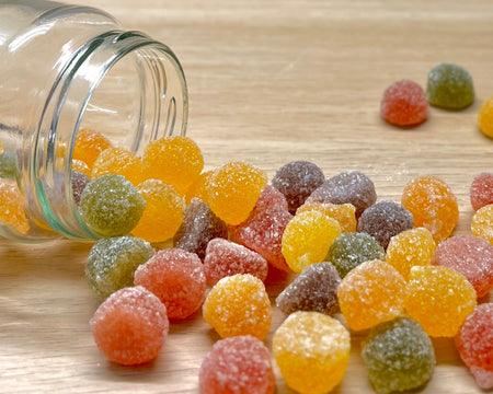 Bonbons gommes artisanales des Vosges à La Bresse - Fruits - Délicieuses friandises fabriquées à la main avec des ingrédients locaux de qualité supérieure