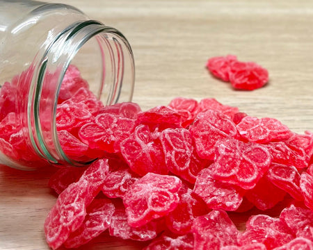 Bonbons durs artisanaux des Vosges à La Bresse - Coquelicot - Délicieuses friandises fabriquées à la main avec des ingrédients locaux de qualité supérieure