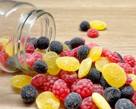 Bonbons durs artisanaux des Vosges à La Bresse - Fruits de Pays - Délicieuses friandises fabriquées à la main avec des ingrédients locaux de qualité supérieure