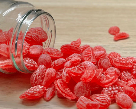 Bonbons durs artisanaux des Vosges à La Bresse - Fruits Rouges - Délicieuses friandises fabriquées à la main avec des ingrédients locaux de qualité supérieure