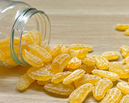 Bonbons durs artisanaux des Vosges à La Bresse - Gingembre - Délicieuses friandises fabriquées à la main avec des ingrédients locaux de qualité supérieure