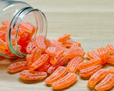 Bonbons durs artisanaux des Vosges à La Bresse - Mangue - Délicieuses friandises fabriquées à la main avec des ingrédients locaux de qualité supérieure