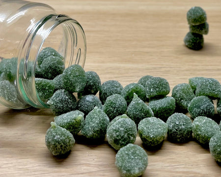 Bonbons gommes artisanales des Vosges à La Bresse - Menthol - Délicieuses friandises fabriquées à la main avec des ingrédients locaux de qualité supérieure