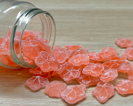 Bonbons durs artisanaux des Vosges à La Bresse - Rose - Délicieuses friandises fabriquées à la main avec des ingrédients locaux de qualité supérieure