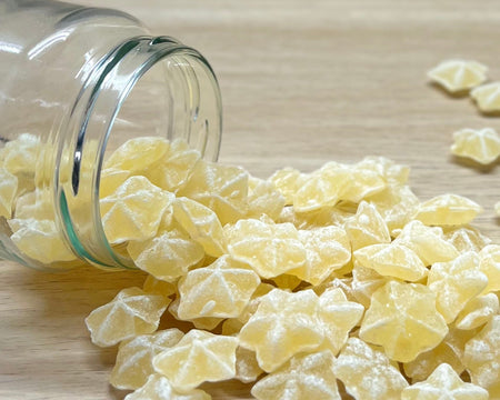 Bonbons durs artisanaux des Vosges à La Bresse - Vanille Orangée - Délicieuses friandises fabriquées à la main avec des ingrédients locaux de qualité supérieure