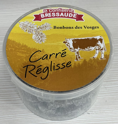 BOITE RONDE 350G CARRE REGLISSE