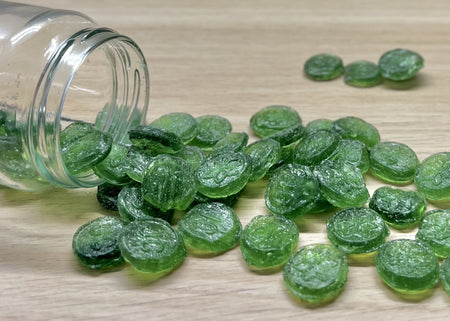 Bonbons sans sucre artisanales des Vosges à La Bresse - Eucalyptus - Délicieuses friandises fabriquées à la main avec des ingrédients locaux de qualité supérieure
