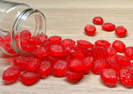 Bonbons sans sucre artisanales des Vosges à La Bresse - Fraise des Bois - Délicieuses friandises fabriquées à la main avec des ingrédients locaux de qualité supérieure