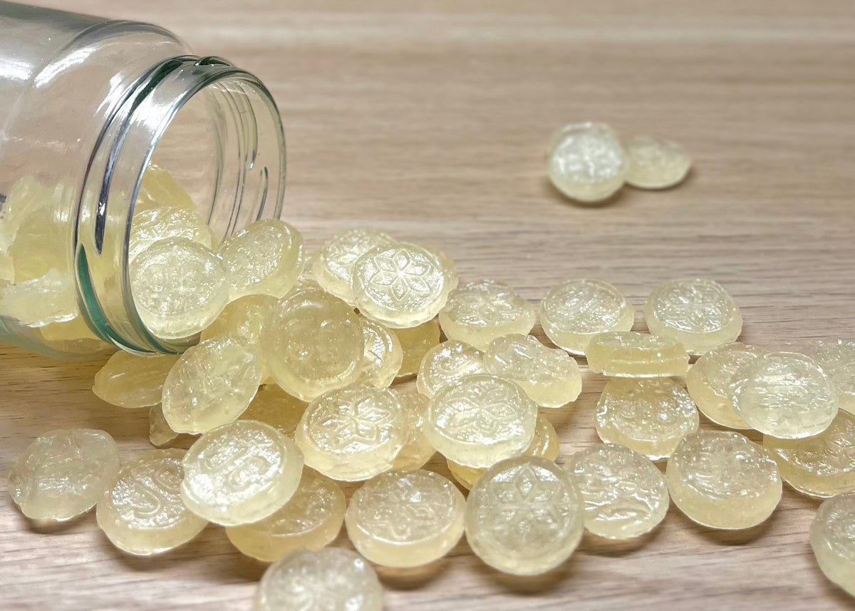 Bonbons sans sucre artisanales des Vosges à La Bresse - Menthe - Délicieuses friandises fabriquées à la main avec des ingrédients locaux de qualité supérieure