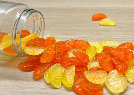 Bonbons sans sucre artisanales des Vosges à La Bresse - Orange & Citron - Délicieuses friandises fabriquées à la main avec des ingrédients locaux de qualité supérieure