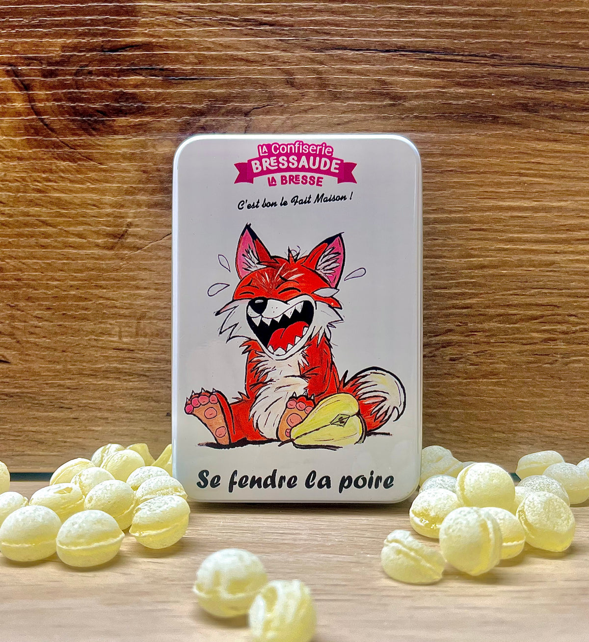 Boîtes métal - Bonbons durs Poire