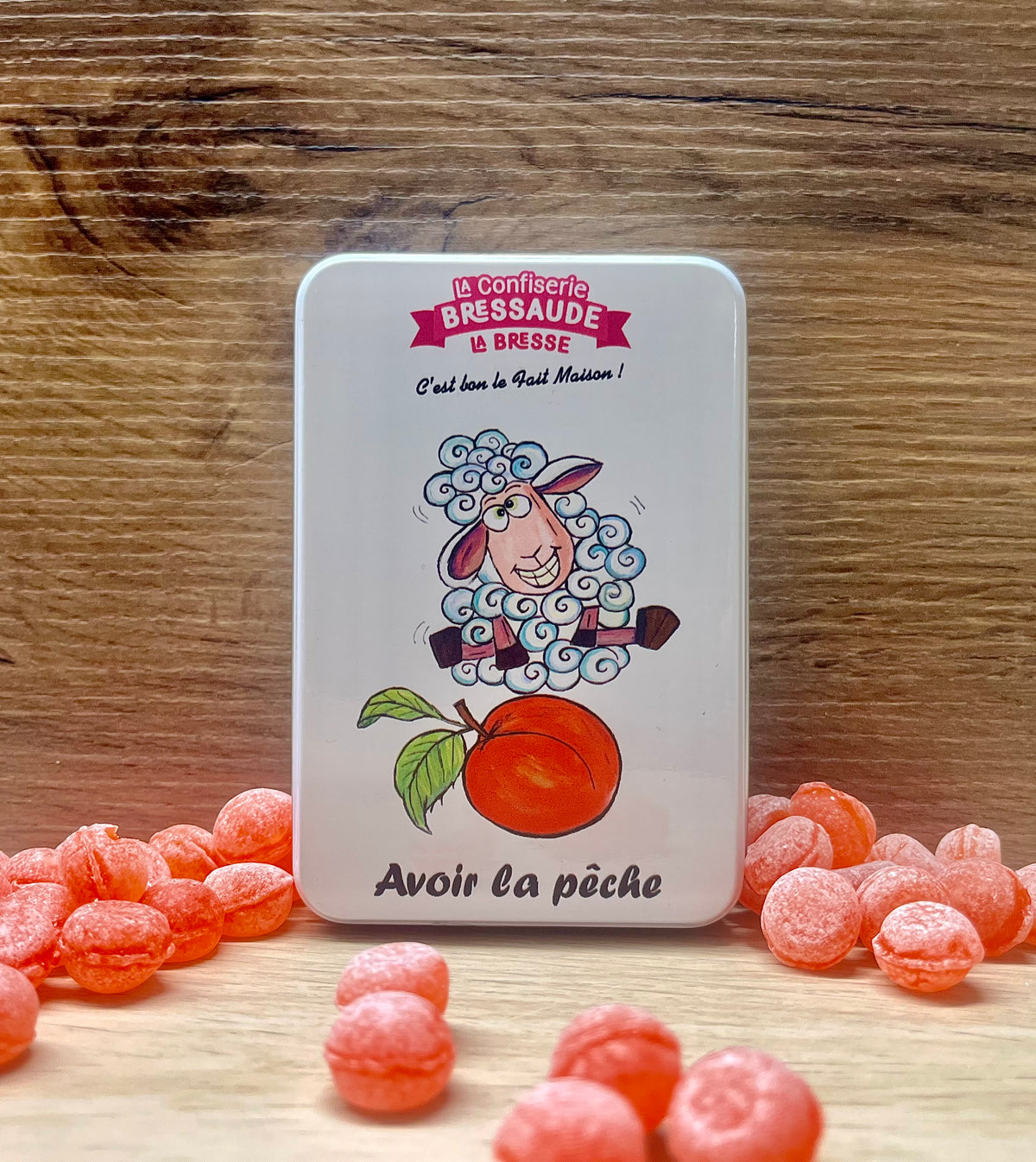 Boîtes métal - Bonbons durs Pêche de Vigne