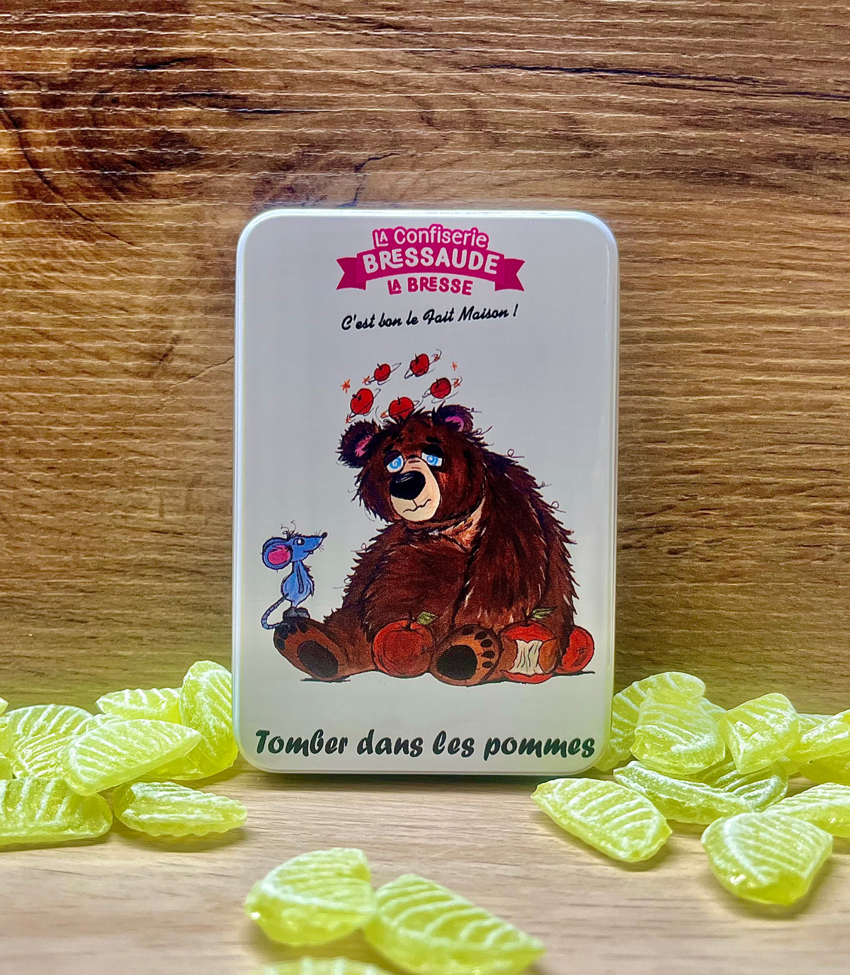 Boîtes métal - Bonbons durs Pomme